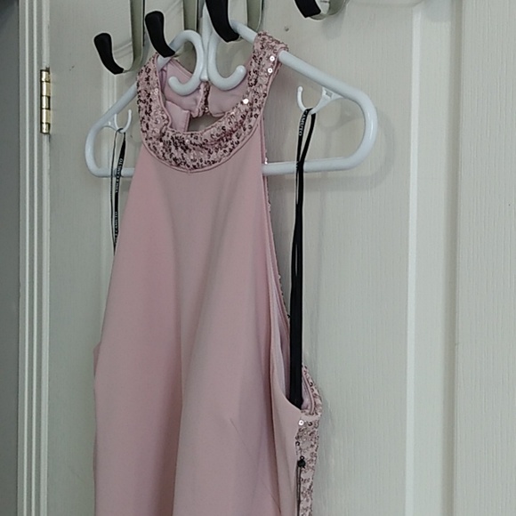 Vince Camuto Embellished Halterneck Evening Party Dress Gown 14 - Picture 10 of 15
